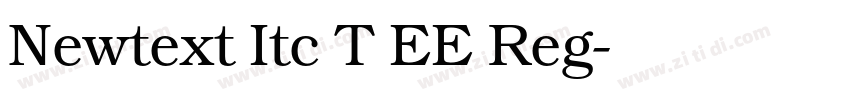 Newtext Itc T EE Reg字体转换